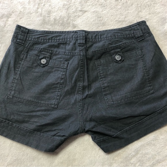 Gap Aubrey Black Linen/Cotton Blend Shorts Size 4 - Picture 4 of 10